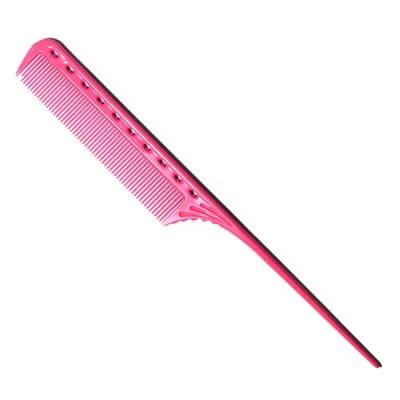 Розовый гребень с хвостиком Y.S. Park 216 мм. Серия YS 101