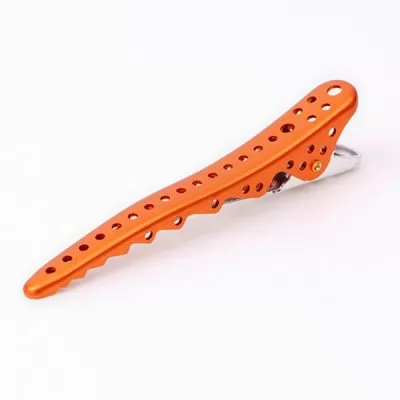 Сервис Оранжевый зажим для волос Y.S. Park Shark Clip 106 мм.