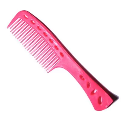Розовая расческа для покраски волос Y.S. Park Shampoo and Tint 225 мм. Серии YS 601