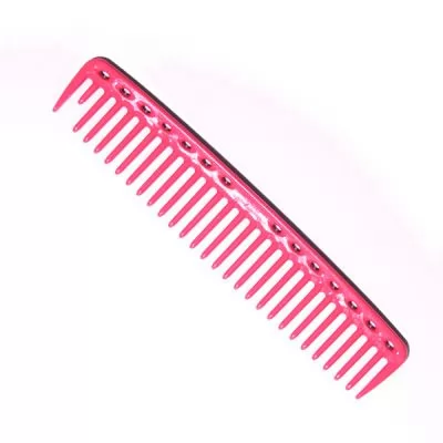 Фото Гребінець планка з округленими зубцями YS Park 200 мм. - серія 452 Pink