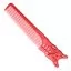 Красная расческа для стрижки Y.S. Park Barbering 205 мм. Серия YS 209