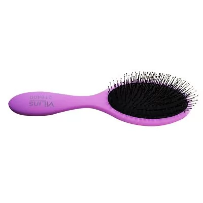 Овальная массажная щетка для волос Vilins Purple