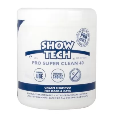 Фото Шампунь для собак і котів Show Tech Pro Super Clean 40 - 1 л.