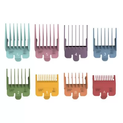 Все фото Универсальный комплект насадок на машинки для стрижки волос Sway 8 шт.