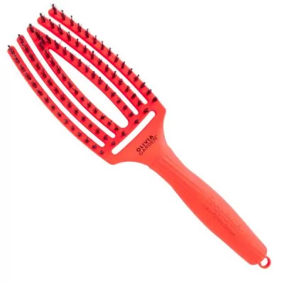 Фото Щітка для укладки Olivia Garden Finger Brush Neon Orange