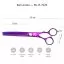 Технические данные Финишные ножницы для груминга собак Barracuda Violet Limited 26 зубцов 7 дюймов - 2