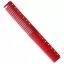 Расческа для стрижки, планка YS Park 173 мм. серия 339 Transparent Red