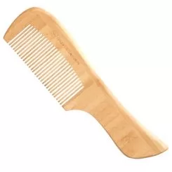 Фото Расческа бамбуковая Olivia Garden Bamboo Touch Comb с ручкой частозубая - 1