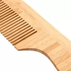 Фото Гребінець бамбукова Olivia Garden Bamboo Touch Comb з ручкою рідкозубий - 2