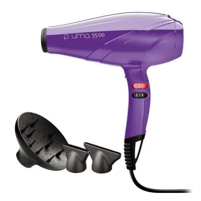 Сервіс Фіолетовий фен для волосся Ga.Ma Pluma Endurance 5500 Ion 2400 Вт