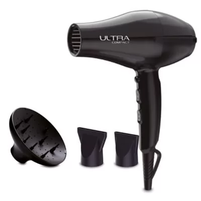 Черный фен для волос Ga.Ma Ultra Compact 2200 Вт
