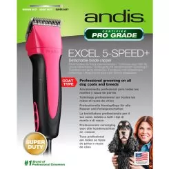 Фото Машинка для стрижки тварин Andis SMC Excel 5-Speed+ Pink - 5