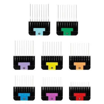 Отзывы на Стальные насадки на машинку для стрижки собак Universal Stainless Steel Combs 8-Piece Set