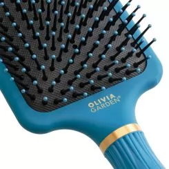 Фото Набір масажна щітка та брашинг для волосся Olivia Garden NanoThermic Peacock Limited Edition - 4