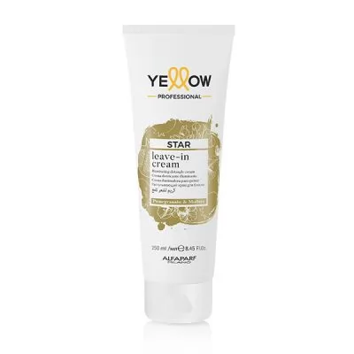 Технические данные Несмываемый крем для интенсивного блеска волос Yellow Star Leave-in Cream 250 мл. 