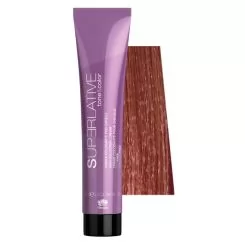 Фото Безаміачна фарба для волосся тон у тон Superlative Tone and Color 5.53 світло-коричневий махагоново-золотистий 100 мл. - 1