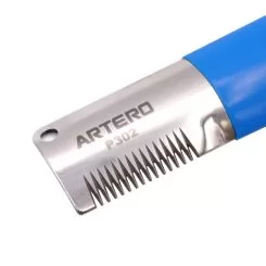 Фото Ліворукий ніж для триммінгу собак Artero 14 зубців синій - 3