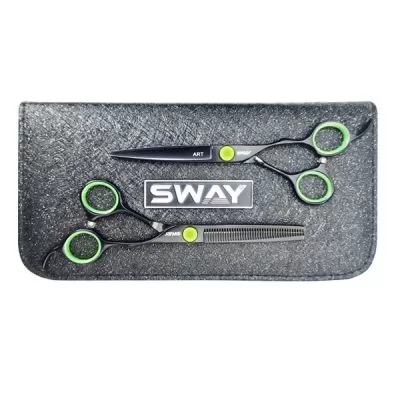 Набір перукарських ножиць Sway Art Green 305 розмір 6