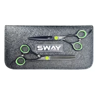 Технические данные Набор парикмахерских ножниц Sway Art Green 305 размер 6 