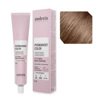 Характеристики Аміачна крем-фарба для волосся 6.03 Andreia 100 мл.