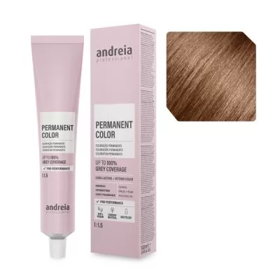 Характеристики Аміачна крем-фарба для волосся 6.34 Andreia 100 мл.