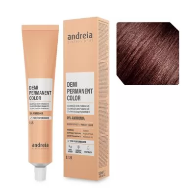 Технические данные Безаммиачная крем-краска для волос тон в тон 4.7M Andreia 100 мл. 