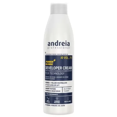 Характеристики Окислювач для фарби для волосся Andreia Oxy Power Blonde 10 vol 3% 200 мл.