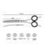 Фінішні вигнуті ножиці для грумінгу собак Barracuda Twisted 30 зубців 6,5 дюймів - 2