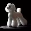 Парик для тела манекена собаки MD01 High Density - белый Той-пудель - 2