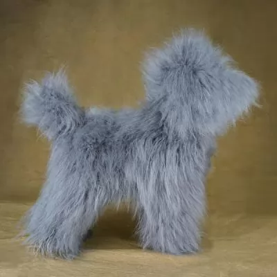 Парик для тела манекена собаки MD01 High Density - серый Той-пудель