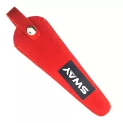 Фото Замшевий чохол для однієї моделі перукарських ножиць Sway Red - 1