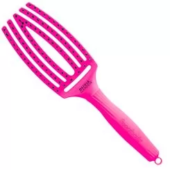 Фото Щетка для укладки Olivia Garden Finger Brush Combo Neon Pink LE - 1