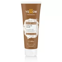 Фото Тонуюча кольорова маска для волосся Yellow Color Care Cool Brown 250 мл. - 1