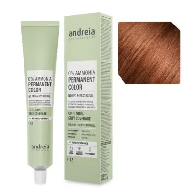 Характеристики Безаміачна крем-фарба для волосся 5.34 Andreia 100 мл.