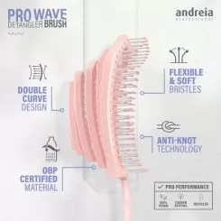 Фото Массажная щетка для волос Andreia Pro Wave Pink - 4