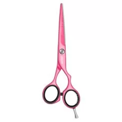 Фото Ножиці для стрижки волосся Jaguar White Line Pastell Plus Offset Pink Ribbon розмір 5,5 - 1