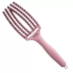 Фото Щітка комбінована для волосся Olivia Garden Finger Brush Combo ThinkPink Soft Pink LE - 1