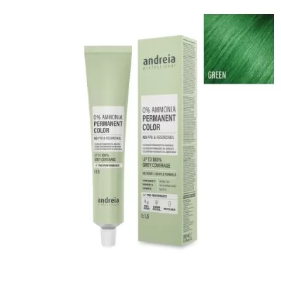 Безаміачна крем-фарба мікстон для волосся Andreia Green 100 мл.