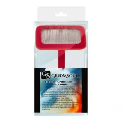 Фото Малая пуходерка для животных со средними зубцами Groom Soul Natural Series Soft Pins Red - 9