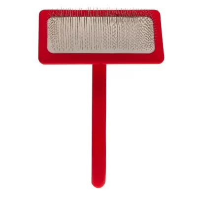 Фото Пуходерка для тварин з середніми зубцями Groom Soul Natural Series Soft Pins Red