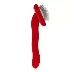 Фото Пуходерка для тварин з середніми зубцями Groom Soul Natural Series Soft Pins Red - 5