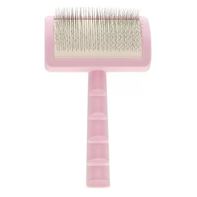 Фото Пуходерка для тварин з м'якими зубцями Groom Soul Pro Series Soft Long Pins Pink