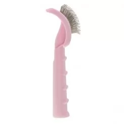 Фото Пуходерка для тварин з м'якими зубцями Groom Soul Pro Series Soft Long Pins Pink - 4