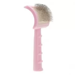 Фото Пуходерка для тварин з м'якими зубцями Groom Soul Pro Series Soft Long Pins Pink - 5