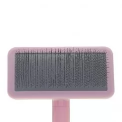 Фото Мала пуходерка для тварин з середніми зубцями Groom Soul Basic Series Soft Pins Pink - 2