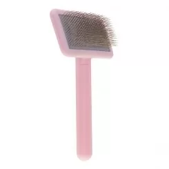 Фото Мала пуходерка для тварин з середніми зубцями Groom Soul Basic Series Soft Pins Pink - 8