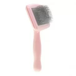 Фото Малая пуходерка для животных с жесткими зубцами Groom Soul Basic Series Air Cushion Pink - 5