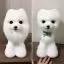 Шерсть манекена голови для Mr Jiang Teddy Head Model White - 3