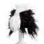 Шерсть манекена голови для Mr Jiang Teddy Head Model Black And White - 3