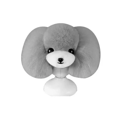 Сервіс Шерсть манекена голови для Mr Jiang Teddy Head Model Grey and White Mouth